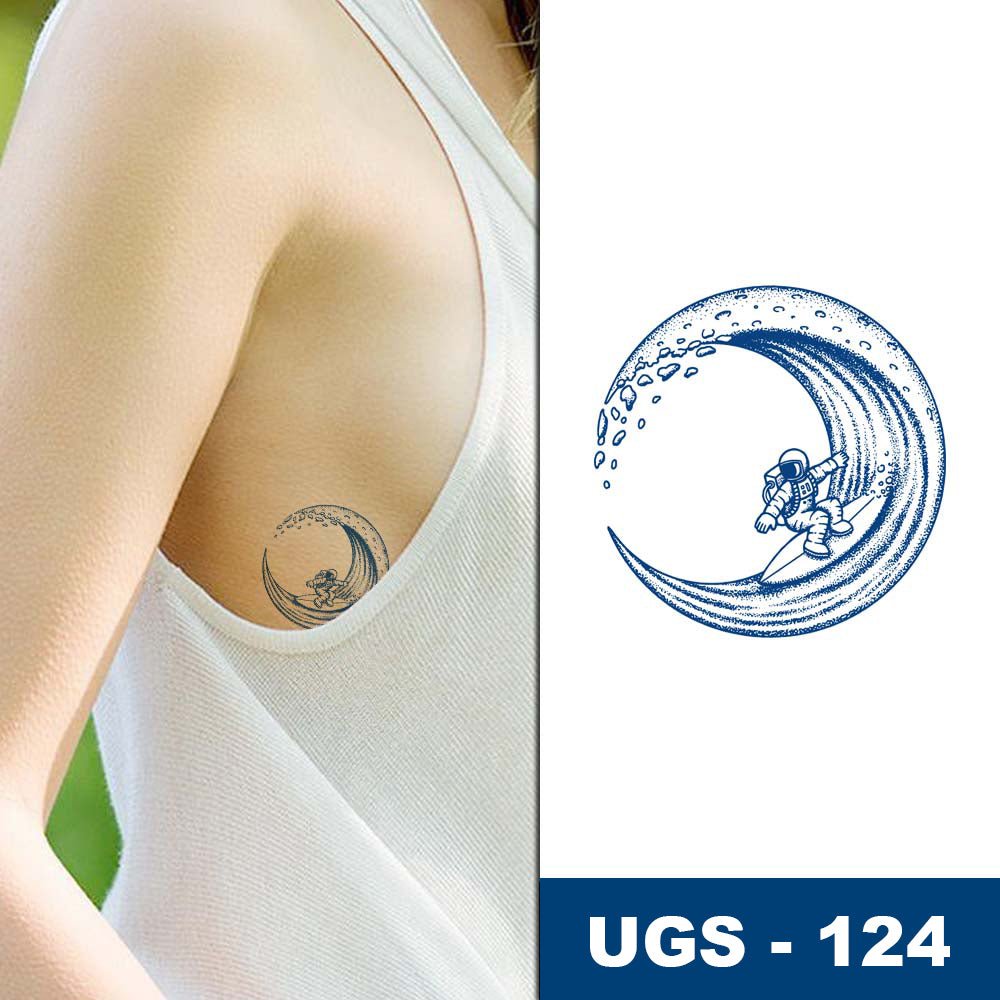 Astronaute sur la Vague Lunaire - L'aventurier cosmique