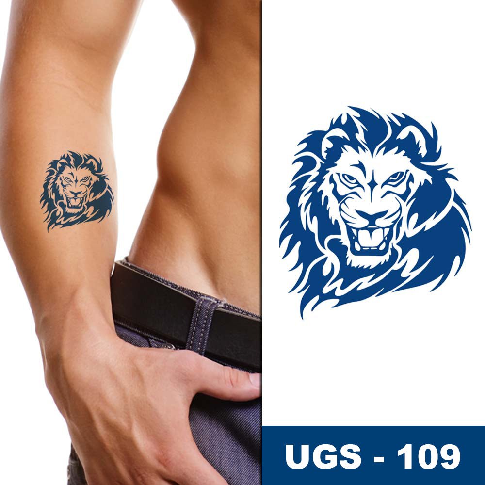 Tête de Lion rugissant